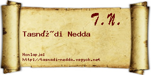 Tasnádi Nedda névjegykártya